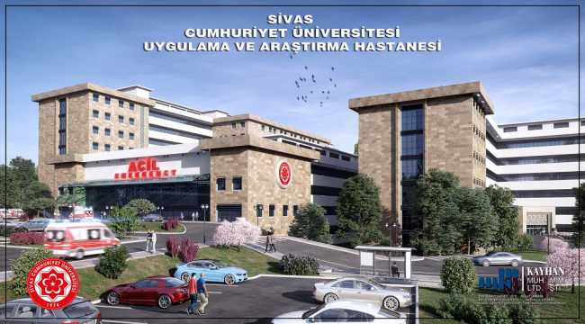 Sivas'ta üniversite hastanesi inşaatı hızla yükseliyor