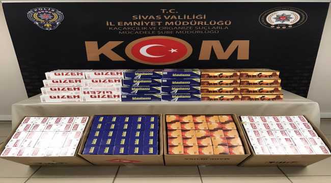 7 bin adet kaçak makaron ele geçirildi