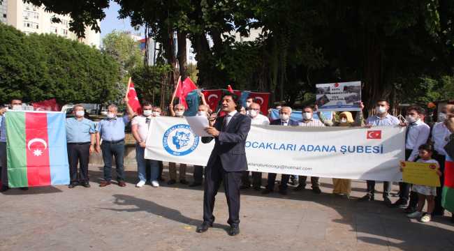 Türk Ocakları Adana Şubesi'nden Azerbaycan'a destek
