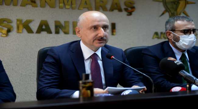 Ulaştırma ve Altyapı Bakanı Karaismailoğlu Kahramanmaraş'ta konuştu: