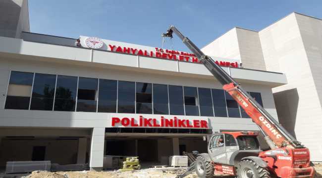 Yahyalı Devlet Hastanesinin inşaatında sona doğru