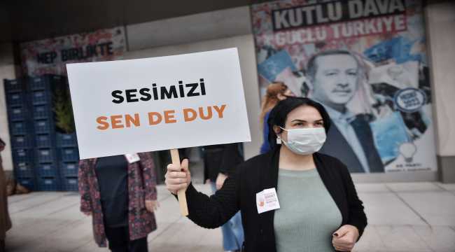 AK Parti'li kadınlar şiddete karşı tek ses oldu