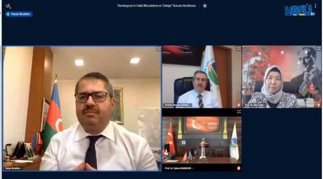 Azerbaycan'ın Ankara Büyükelçisi Hazar İbrahim, KAEÜ konferansına katıldı: