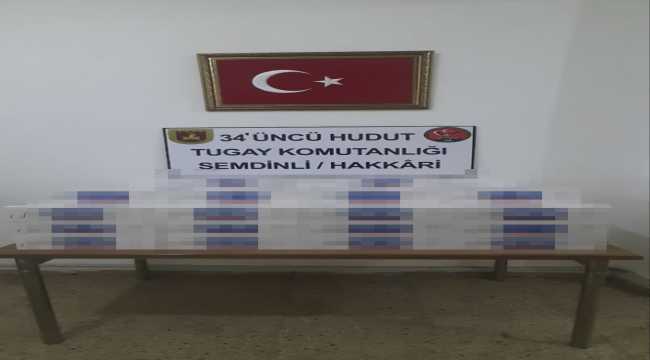 Hakkari ve Van sınırında av fişeği, sigara ve ilaç ele geçirildi