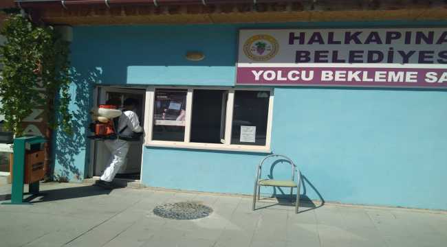 Halkapınar'da dezenfekte çalışmaları devam ediyor