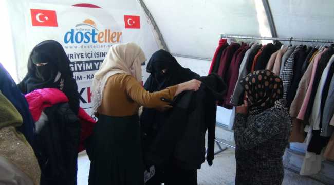 İdlib'e 7 tır gıda, kıyafet ve yakacak yardımı 
