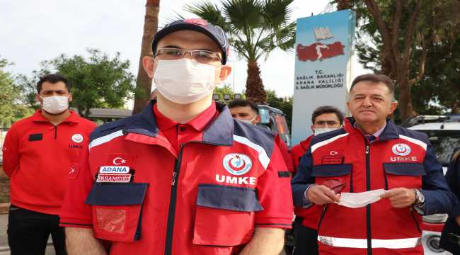 İzmir'deki depremde görev alan Adana UMKE ekibine teşekkür belgesi