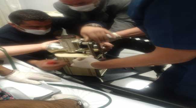 Elini kıyma makinesine kaptıran kadının yardımına itfaiye koştu