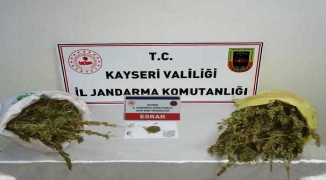 Kayseri'de 20 kilogram kubar esrar ele geçirildi