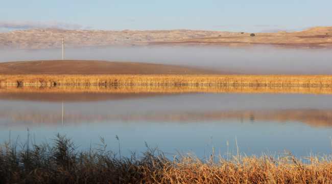 Hafik Gölü'nde sonbahar güzelliği