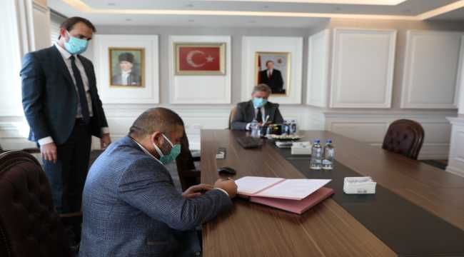 Melikgazi'de öğrenci yurdu için protokol imzalandı