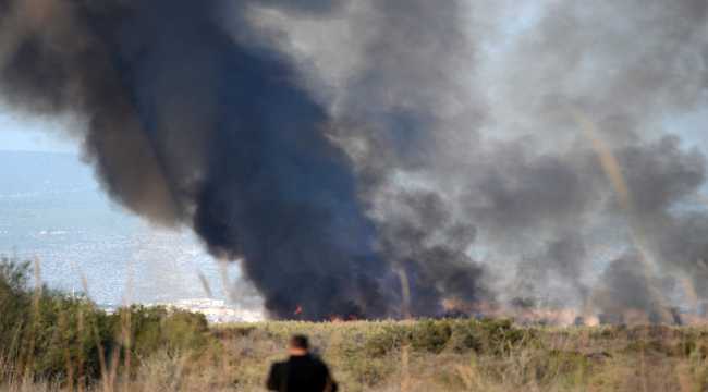 Mersin'deki Göksu Deltası'nda yangın çıktı