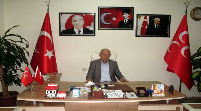 MHP İlçe Başkanı Orhan doğumunun 103. yılında Alparslan Türkeş'i andı
