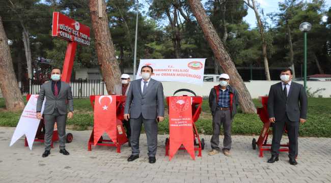 Osmaniye'de 55 besiciye makine desteği