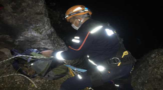Osmaniye'de balık tutarken kayalıklardan Sabun Çayı'na düşen kişi kurtarıldı