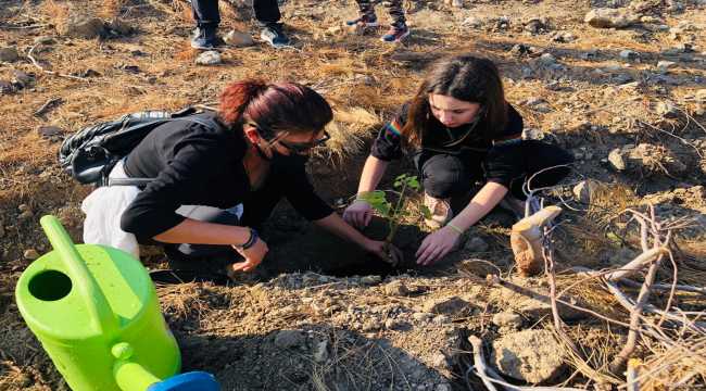 ÖSÖB-DER'den Hatay'da fidan dikimi