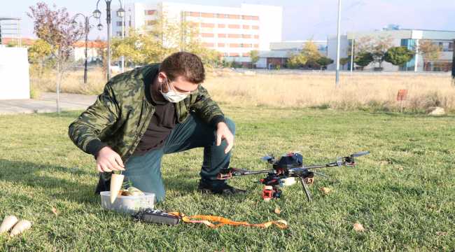 Üniversite öğrencisi, fidan dikimi için drone tasarladı