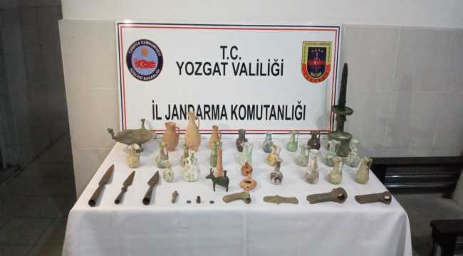 Yozgat'ta tarihi eser operasyonu: 3 gözaltı