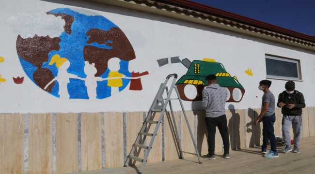 Yozgat'ta yaşayan savaş mağduru çocuklar 