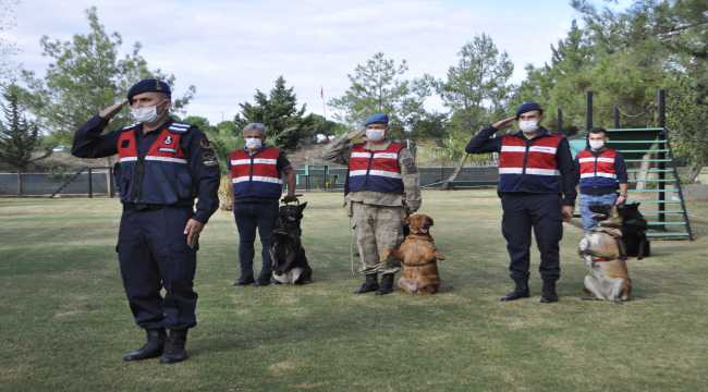Zorlu eğitimlerden geçirilen jandarmanın 