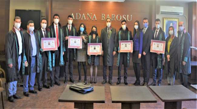 Adana Barosu’nda ruhsat töreni