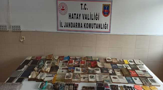 Amanoslar'da PKK'lı teröristlere ait silah, mühimmat ve yaşam malzemeleri ele geçirildi
