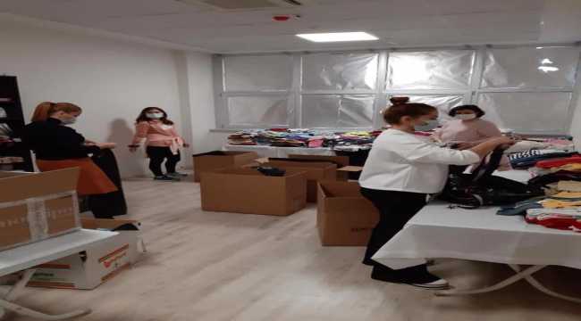 Antalya Polis Eşleri Derneği üyelerinden ihtiyaç sahiplerine yardım