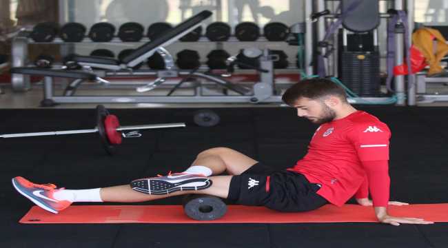 Antalyaspor'da tedavileri devam eden futbolcular kuvvet çalışması yaptı