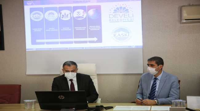 Başkan Cabbar ve KASKİ Genel Müdürü Özdemir değerlendirme toplantısı yaptı