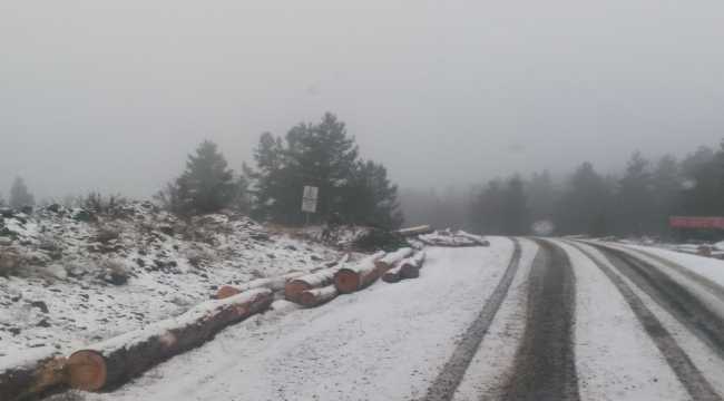 Beypazarı’nın yüksek kesimleri beyaza büründü