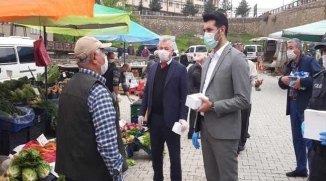 Divriği Kaymakamlığından halk pazarında drone ile denetim