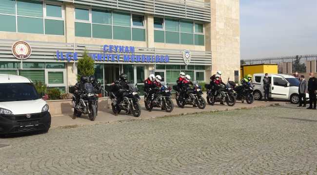 Emniyet Genel Müdürlüğünden Ceyhan'a araç desteği
