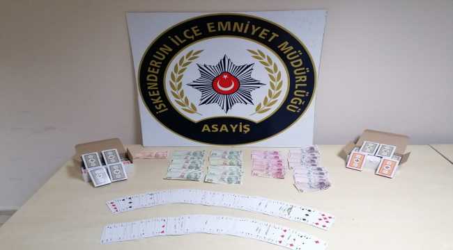 Hatay'da kumar oynayan 11 kişiye 48 bin 400 lira ceza kesildi 