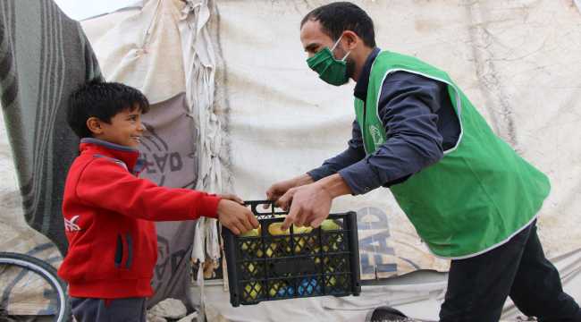 İHH'dan Suriye'ye 470 ton sebze ve meyve yardımı