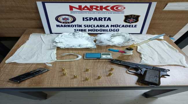 Isparta'da uyuşturucu operasyonunda bir şüpheli tutuklandı