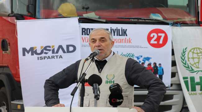 İHH'nin yardım tırları Suriye için yola çıktı
