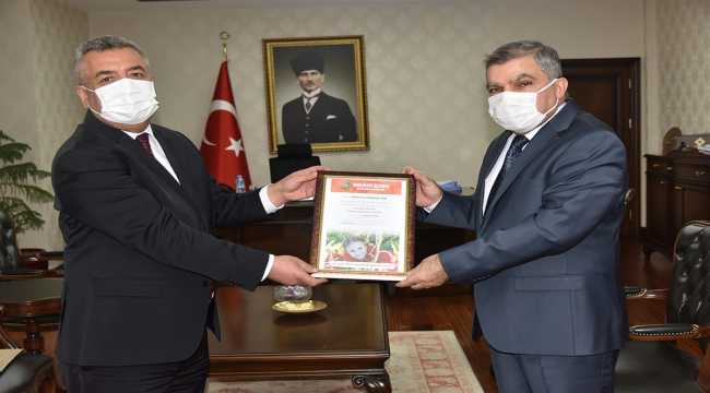 Karaman İl Tarım ve Orman Müdürü Şahinbaş, Vali Işık'ı ziyaret etti