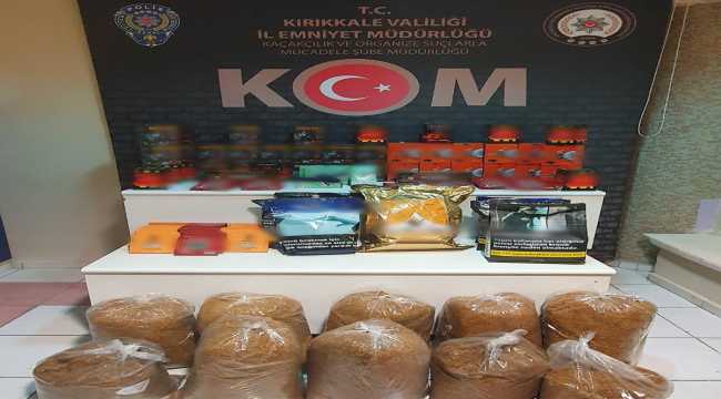 Kırıkkale'de kaçak tütün ele geçirildi