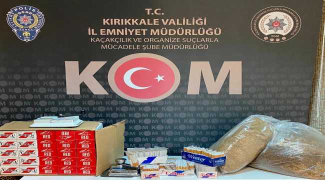 Kırıkkale'de kaçak tütün sattığı iddia edilen anne ile kızı gözaltına alındı