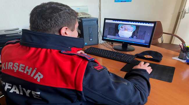 Kırşehir'de itfaiyeciler AA'nın 