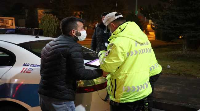 Kısıtlamayı ihlal eden alkollü sürücü gülümsetti