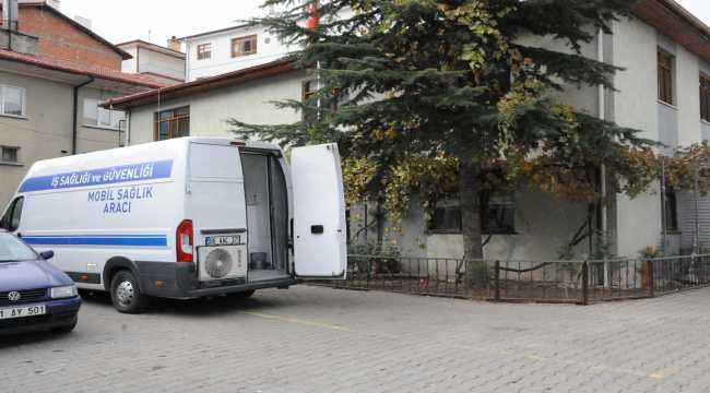 Kızılcahamam'da belediye personeline sağlık muayenesi