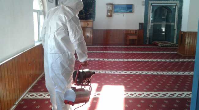 Kızılcahamam’daki 159 cami dezenfekte ediliyor