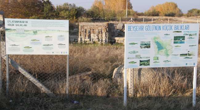 Tarihi mekan Eflatunpınar'da koronavirüs sessizliği