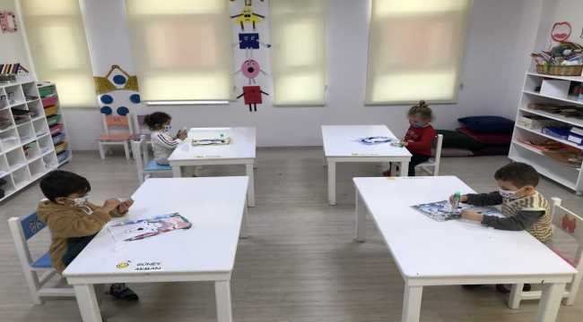 Mersin'de belediye ait kreşlerde yüz yüze eğitim yeniden başladı