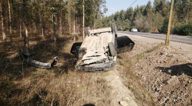 Mersin'de jandarma aracı devrildi: 1 yaralı