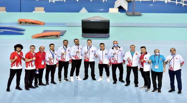 Milli cimnastikçiler, Avrupa Şampiyonası'nda 8 madalya kazandı