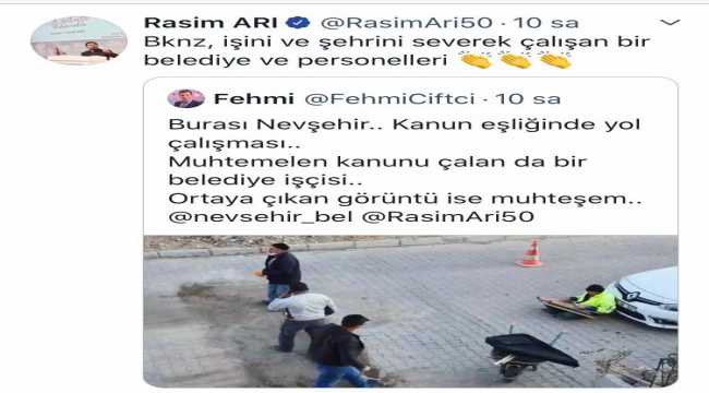 Belediye işçisinden kanun dinletisi