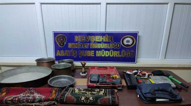 Nevşehir'de hırsızlık zanlısı tutuklandı