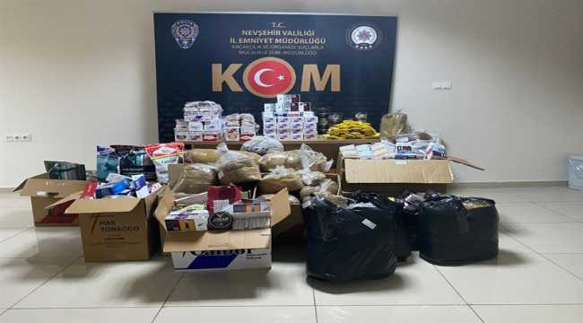 Nevşehir'de kaçak tütün operasyonu